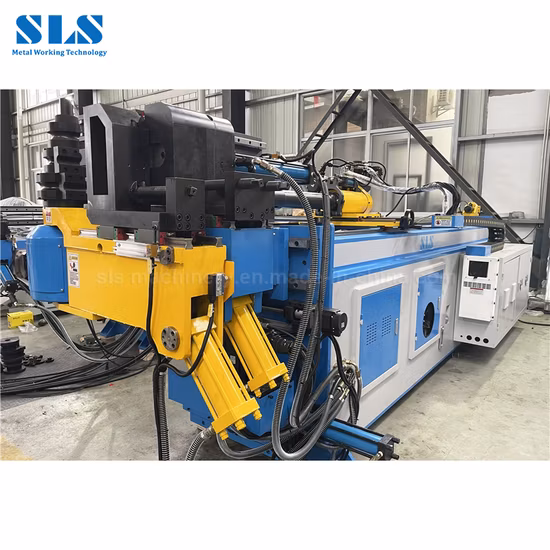 Piegatrice idraulica elettrica per tubi a pressione quadrata tonda in acciaio Piegatrice automatica per tubi CNC con mandrino per tubi di scarico dell'olio automobilistico con telaio per mobili
